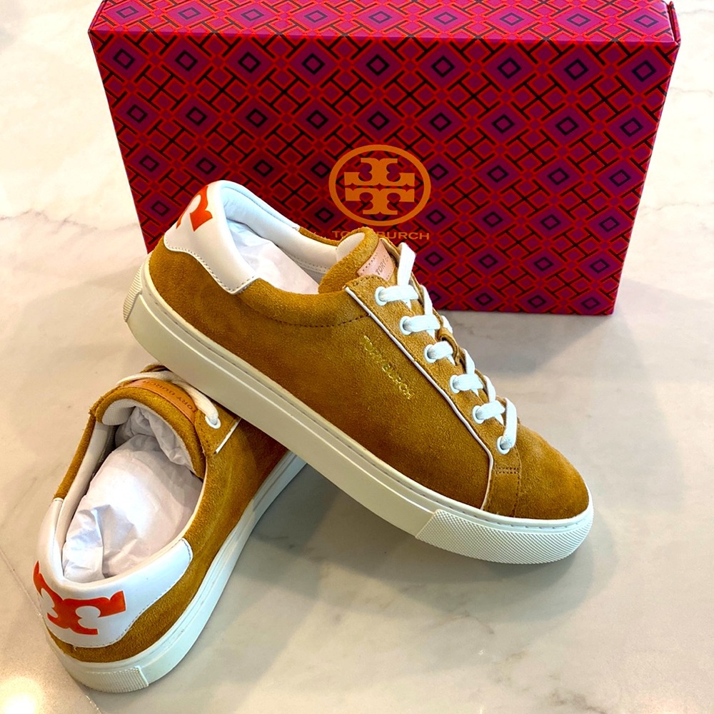 NWT- Super cute suede Tory Burch Sneakers - New In Box